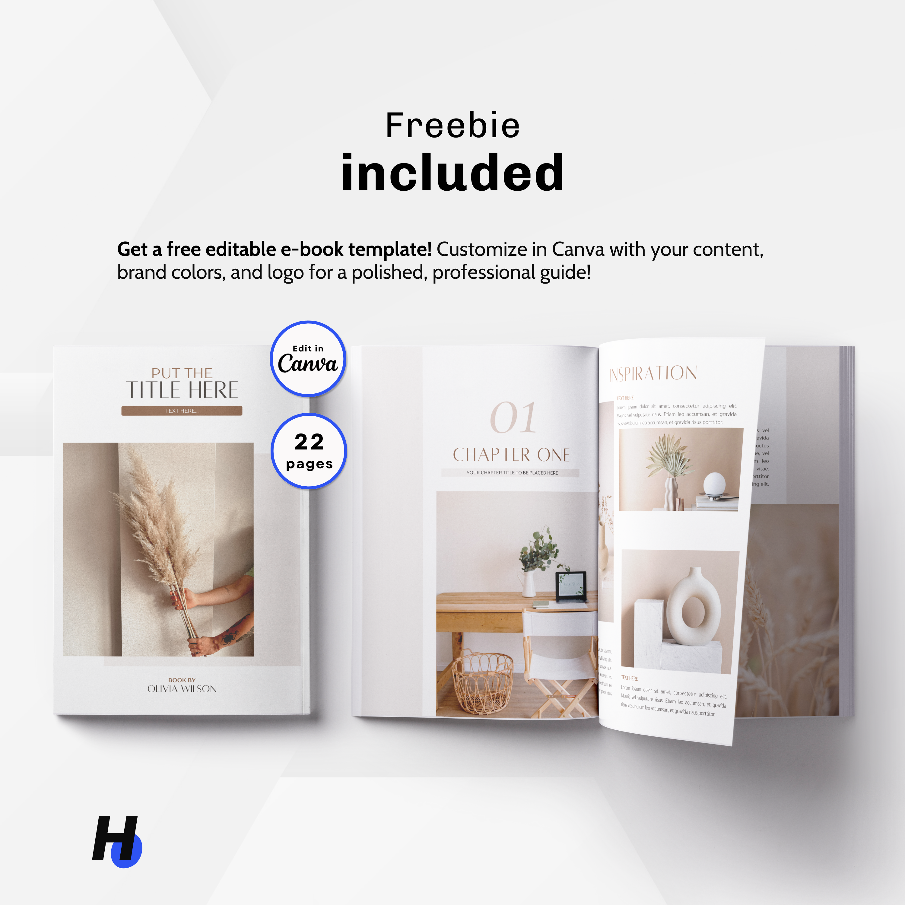 A free 22-page PLR digital e-book template for reselling, fully customizable in Canva, perfect for creating professional guides with your branding and content.