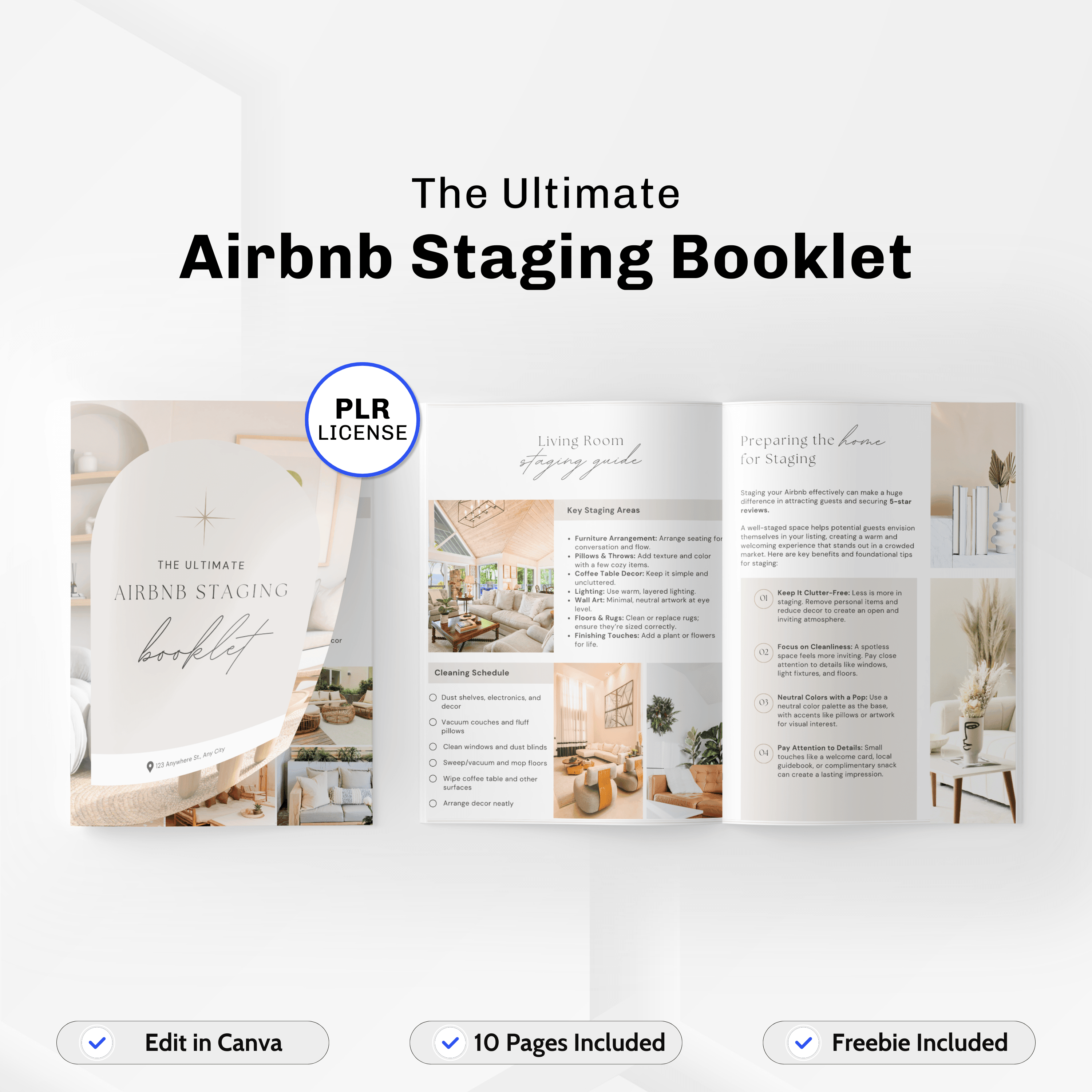 PLR Airbnb Staging Booklet - Hype PLR
