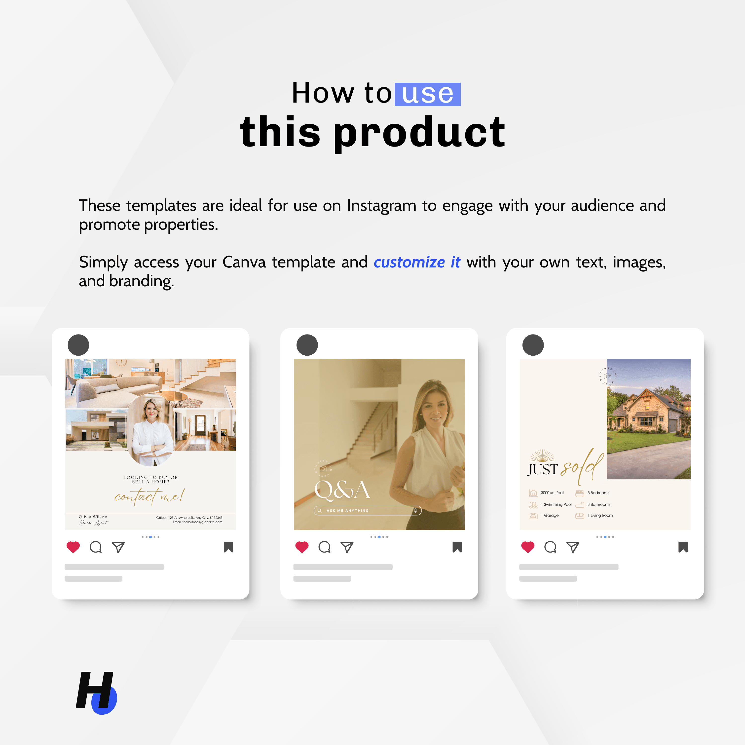PLR Real Estate Instagram Posts - Hype PLR